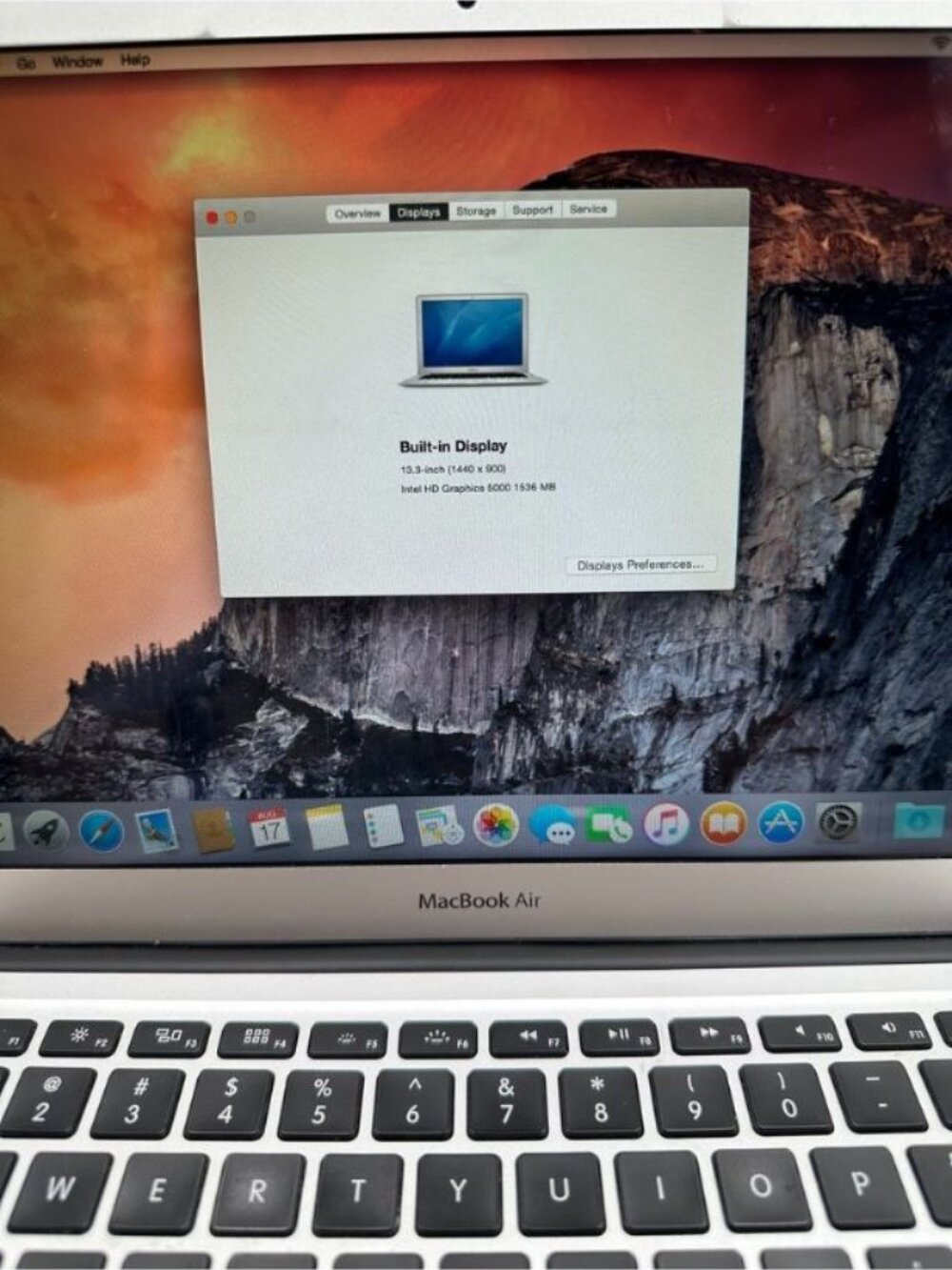 Apple MacBook Air 13" A1466 Early 2014 Intel Core i5 1.4GHz 4GB 128GB SSD - Picture 5 of 16